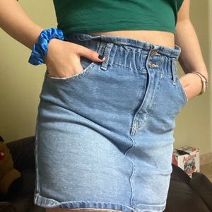 Blue Denim Skirt